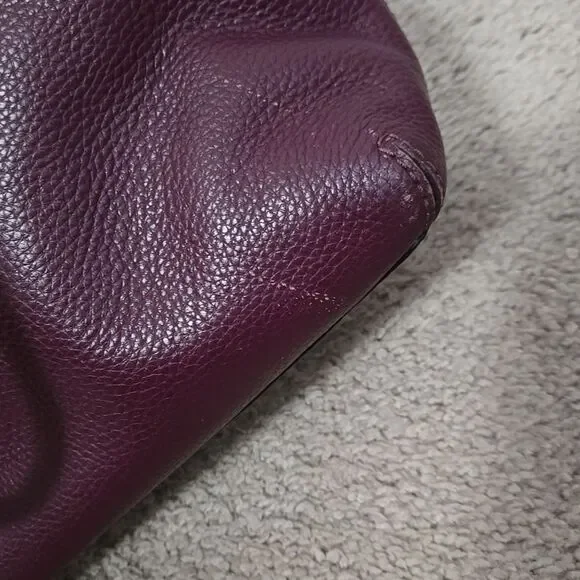 Kate Spade Jackson Street Lottie Plum Burgundy Purple Bag Womens No Strap - Picture 7 of 9